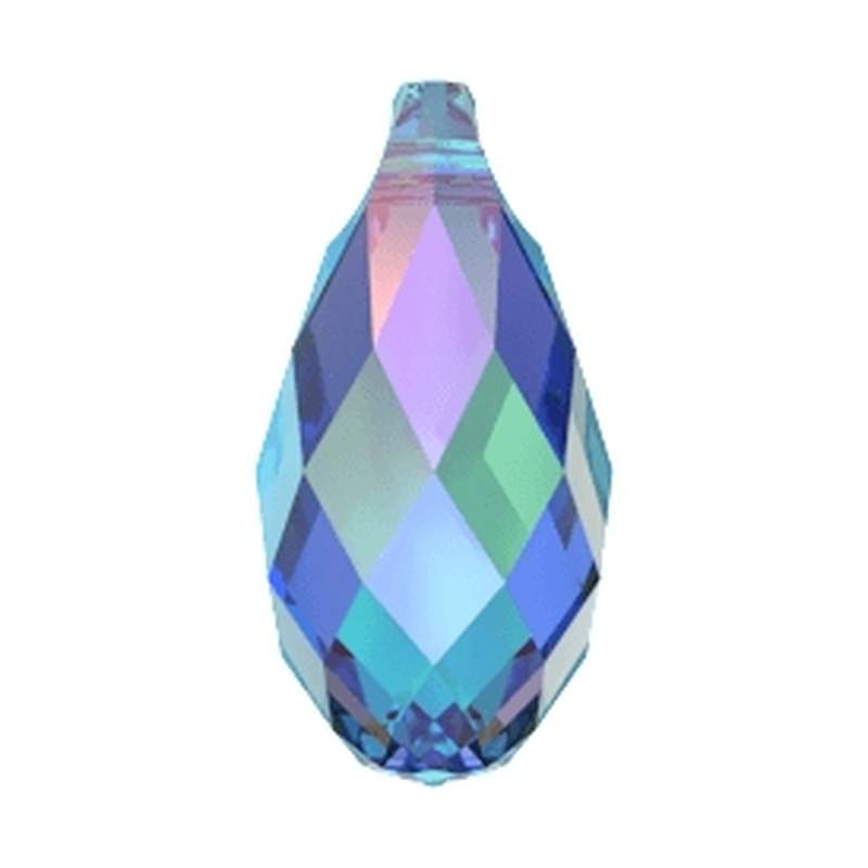 Swarovski Crystal Pendants 6010 11 x 5,5 mm Aquamarine Transmission