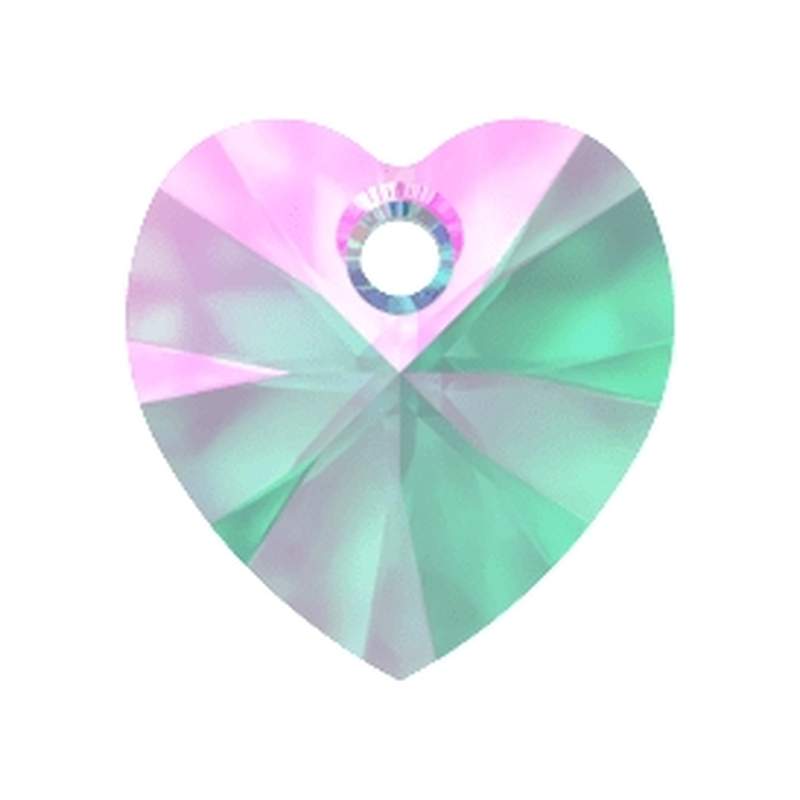Swarovski Crystal Pendants 6228 10,3 x 10 mm Aquamarine Transmission