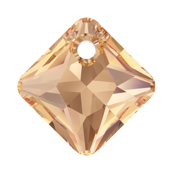 Swarovski Crystal Pendants 6431 9 mm Light Colorado Topaz