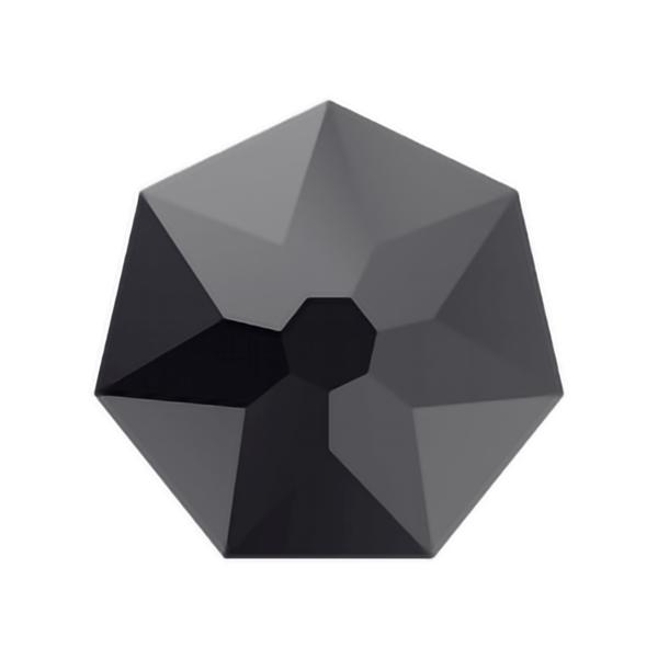 Swarovski Flatback Crystals 2019 4 x 4 mm Jet Unfoiled