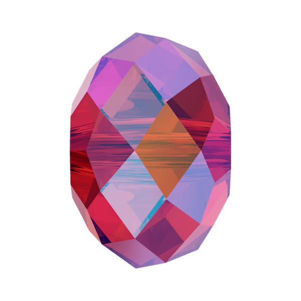 Swarovski Crystal Beads 5040 6 mm Light Siam Shimmer 2X