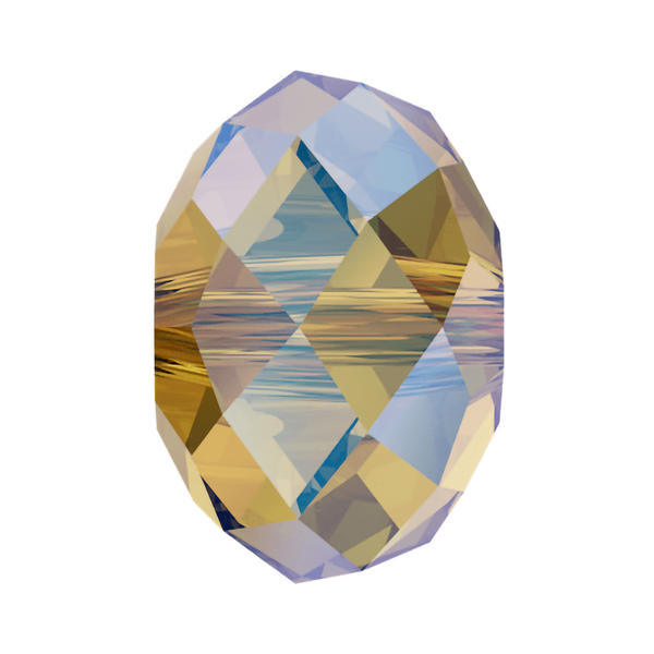 Swarovski Crystal Beads 5040 6 mm Light Topaz Shimmer 2X