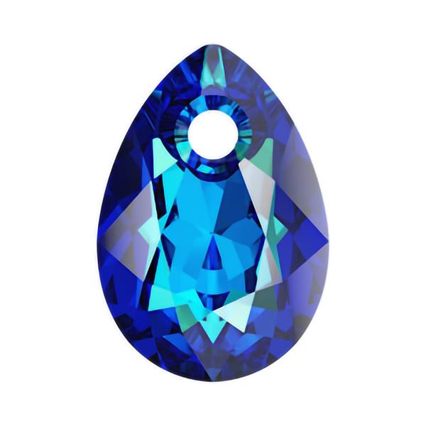 Swarovski Crystal Pendants 6433 9 mm Crystal Bermuda Blue P