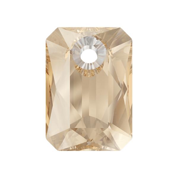 Swarovski Crystal Pendants 6435 9 mm Crystal Golden Shadow