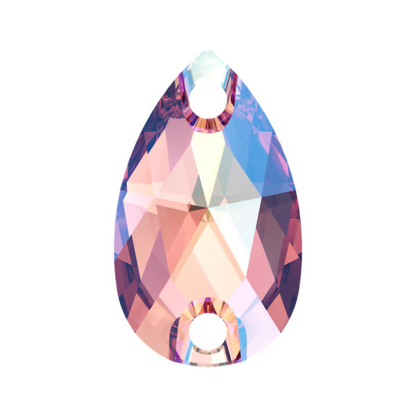 Swarovski Sew-on Crystals 3230 12 x 7 mm Rose Peach Shimmer F