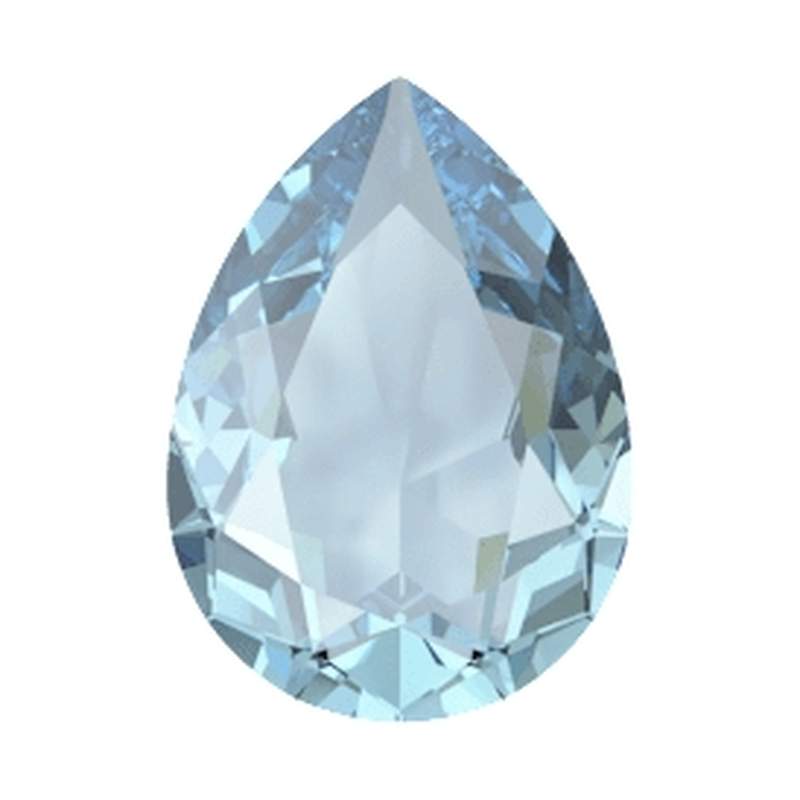 Swarovski Fancy Stones 4320 8 x 6 mm Aquamarine DT Light