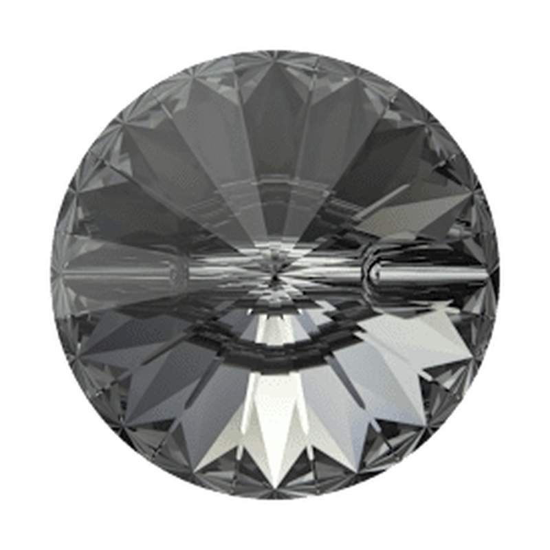 Swarovski Crystal Buttons 3015 27 mm Crystal Silver Night F