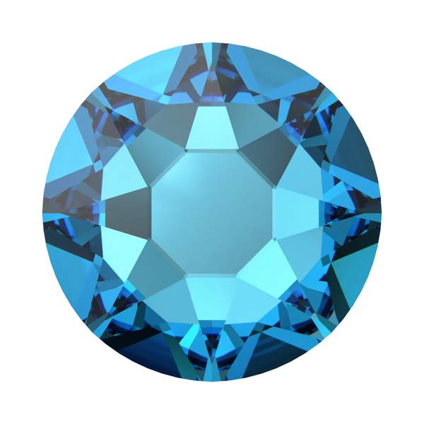 Swarovski Hotfix Crystals 2078 ss 30 Crystal Bermuda Blue A HF