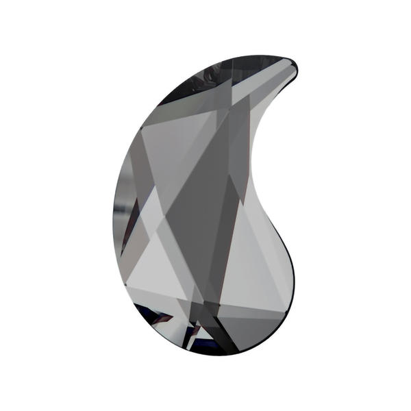 Swarovski Flatback Crystals 2364 14 x 8,5 mm Crystal Silver Night Unfoiled