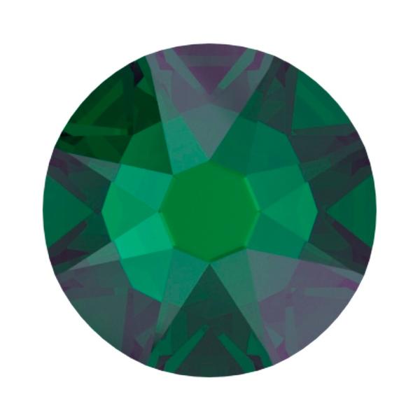 Swarovski Flatback Crystals 2088 ss 16 Emerald Luminous Green F