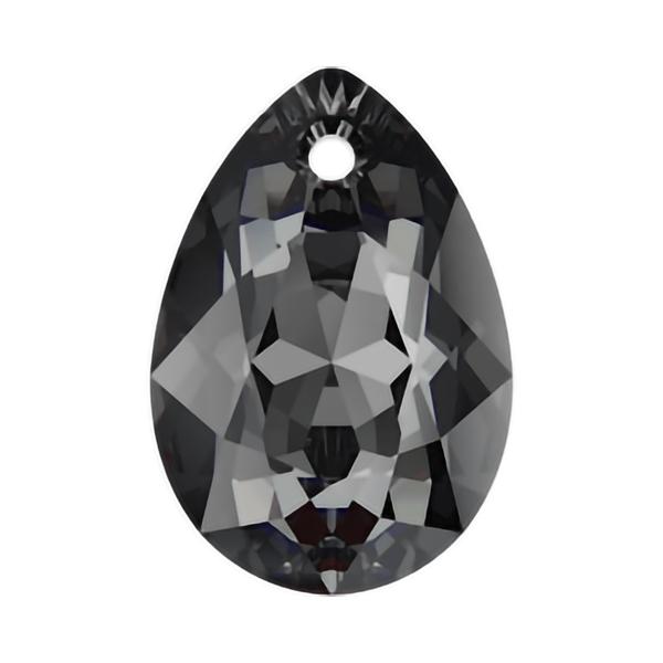 Swarovski Crystal Pendants 6433 16 mm Crystal Silver Night
