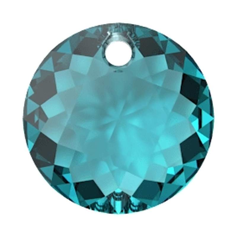 Swarovski Crystal Pendants 6430 8 mm Blue Zircon