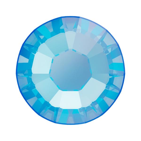 Swarovski Hotfix Crystals 2038 ss 10 Crystal Electric Blue Delite HFT