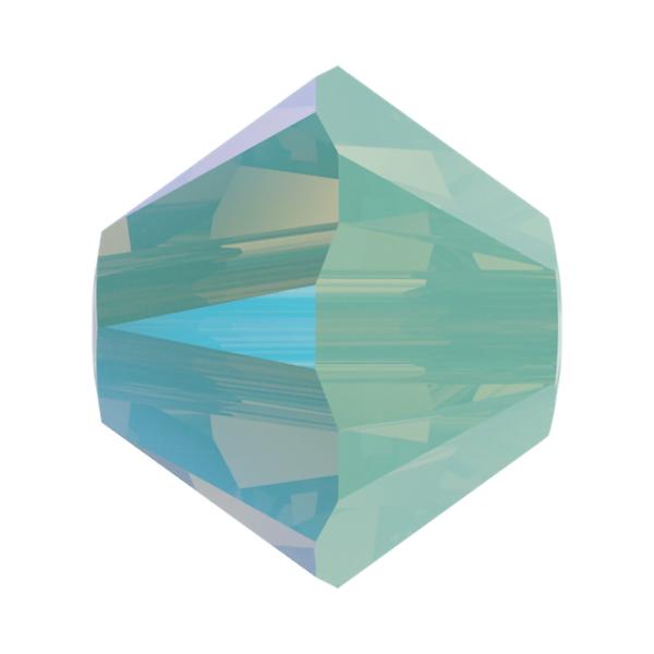 Swarovski Crystal Beads 5328 4 mm Chrysolite Opal Shimmer