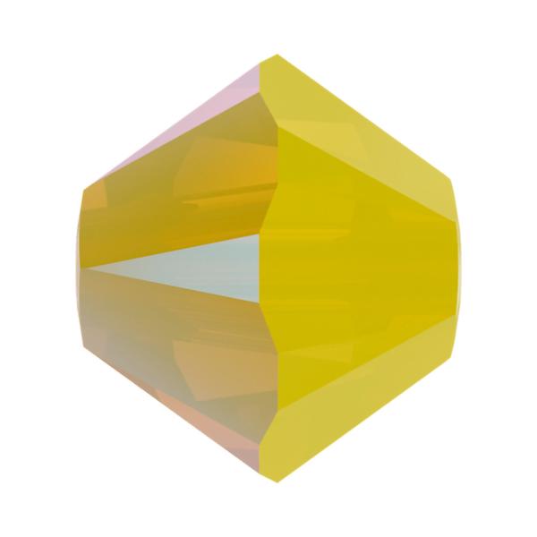 Swarovski Crystal Beads 5328 4 mm Yellow Opal Shimmer