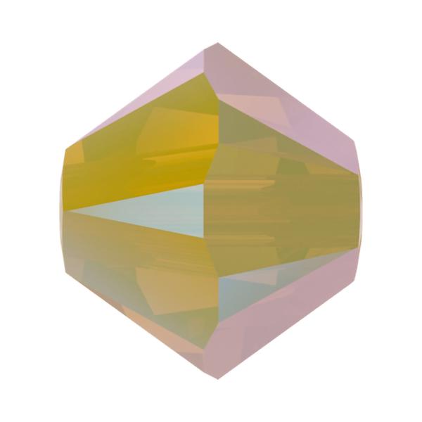 Swarovski Crystal Beads 5328 4 mm Yellow Opal Shimmer 2X