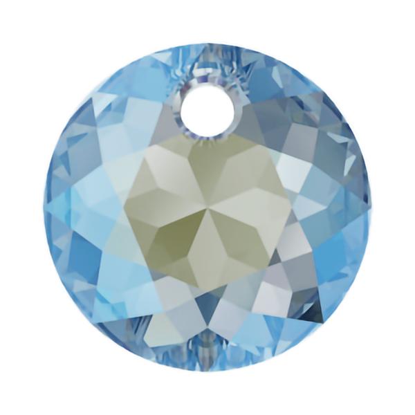 Swarovski Crystal Pendants 6430 8 mm Aquamarine Shimmer