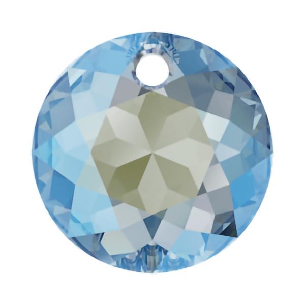 Swarovski Crystal Pendants 6430 10 mm Aquamarine Shimmer