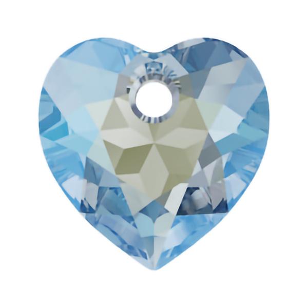 Swarovski Crystal Pendants 6432 8 mm Aquamarine Shimmer