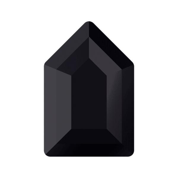 Swarovski Flatback Crystals 2774 6,3 x 4,2 mm Jet Unfoiled