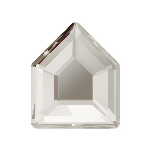 Swarovski Flatback Crystals 2775 6,7 x 5,6 mm Crystal Silver Shade F