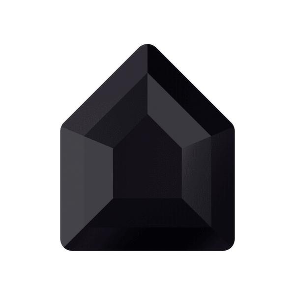 Swarovski Flatback Crystals 2775 5 x 4,2 mm Jet Unfoiled