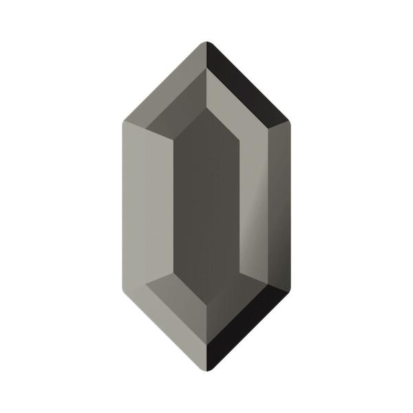 Swarovski Flatback Crystals 2776 8,2 x 4,2 mm Jet Hematite Unfoiled