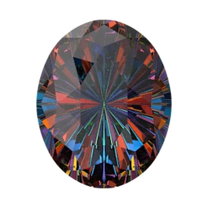 Swarovski Fancy Stones 4160 10 x 8 mm Crystal Vitrail Medium F