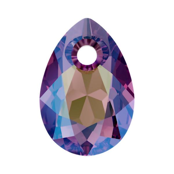Swarovski Crystal Pendants 6433 9 mm Amethyst Shimmer