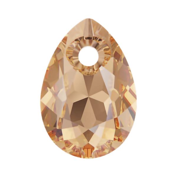 Swarovski Crystal Pendants 6433 9 mm Light Colorado Topaz
