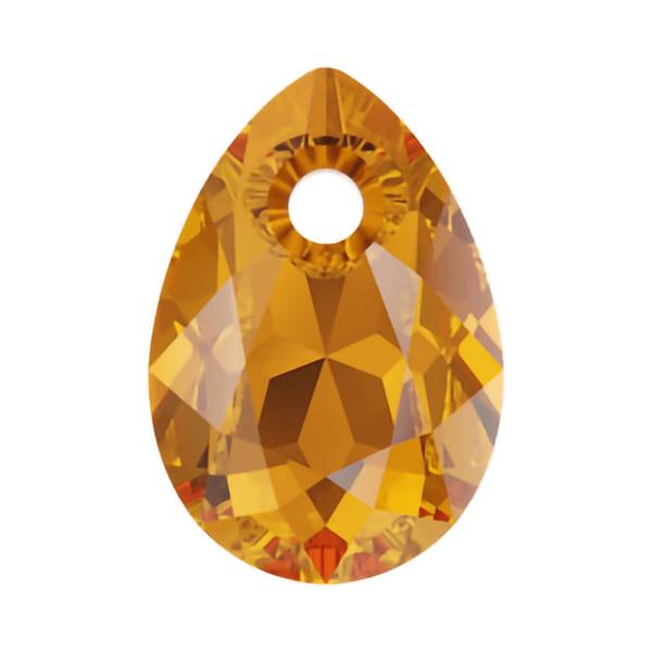 Swarovski Crystal Pendants 6433 9 mm Topaz