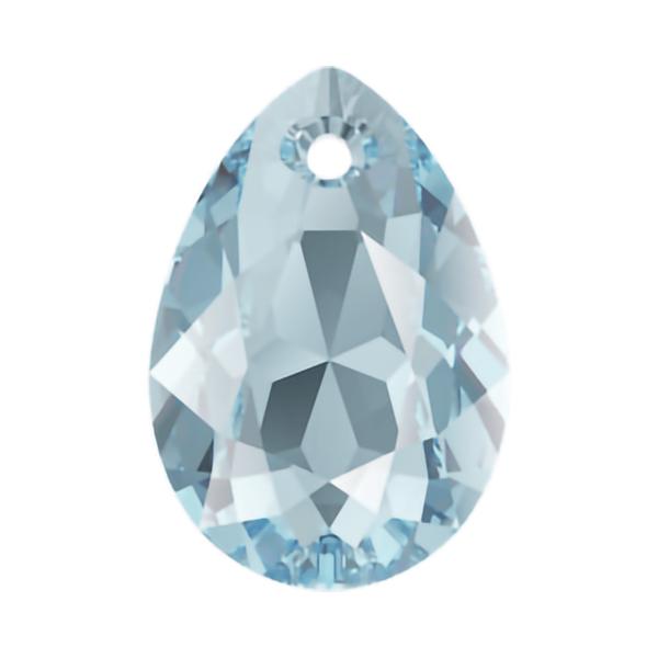 Swarovski Crystal Pendants 6433 16 mm Aquamarine