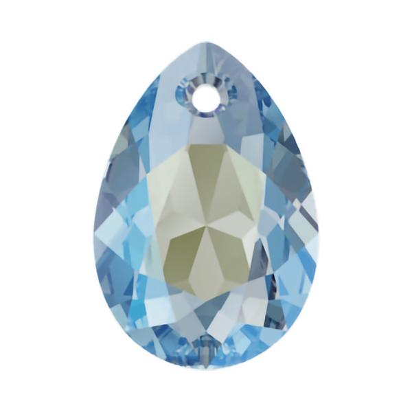 Swarovski Crystal Pendants 6433 16 mm Aquamarine Shimmer