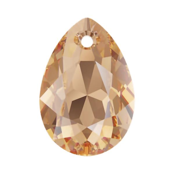 Swarovski Crystal Pendants 6433 16 mm Light Colorado Topaz
