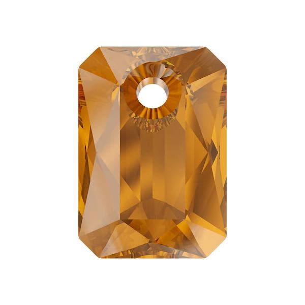 Swarovski Crystal Pendants 6435 9 mm Topaz
