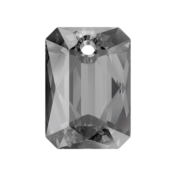 Swarovski Crystal Pendants 6435 11,5 mm Crystal Silver Night