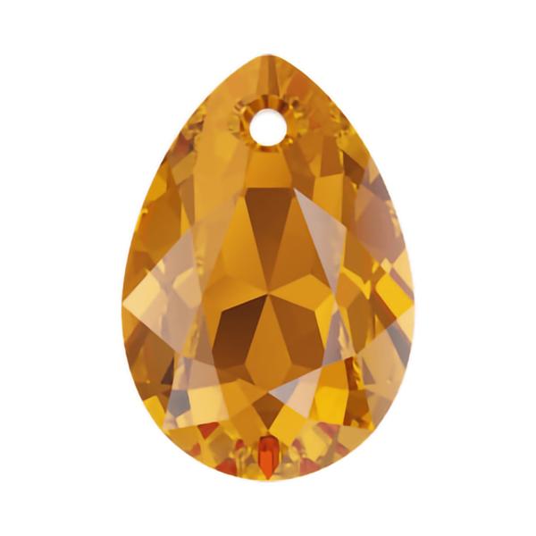 Swarovski Crystal Pendants 6433 16 mm Topaz