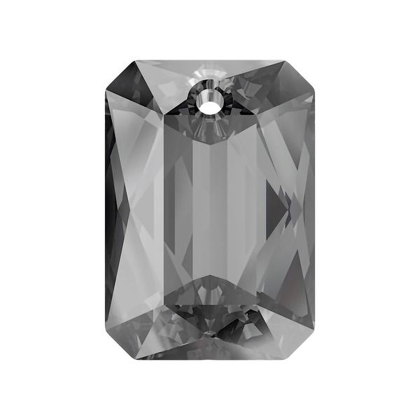 Swarovski Crystal Pendants 6435 16 mm Crystal Silver Night