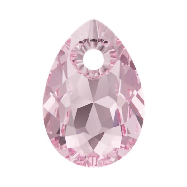 Swarovski Crystal Pendants 6433 9 mm Light Rose