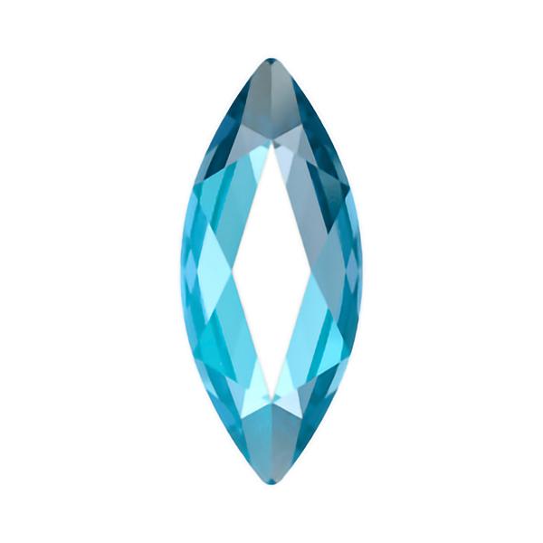 Swarovski Flatback Crystals 2201 14 x 6 mm Light Sapphire Shimmer F