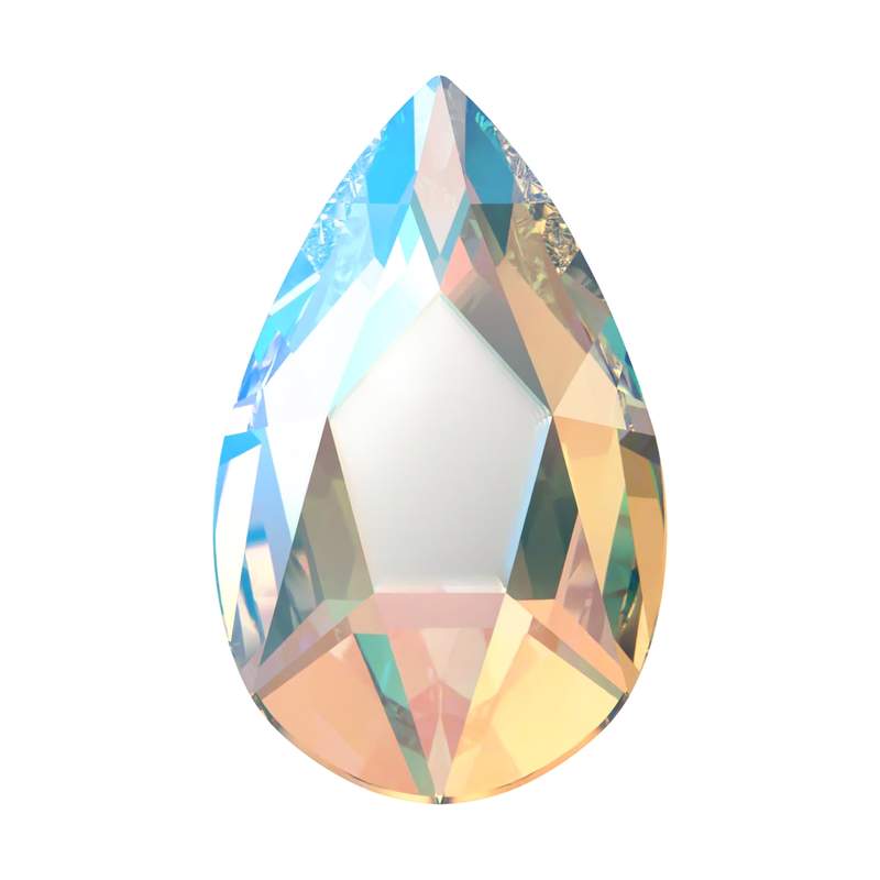 Swarovski Flatback Crystals 2303 8 x 5 mm Crystal Shimmer F