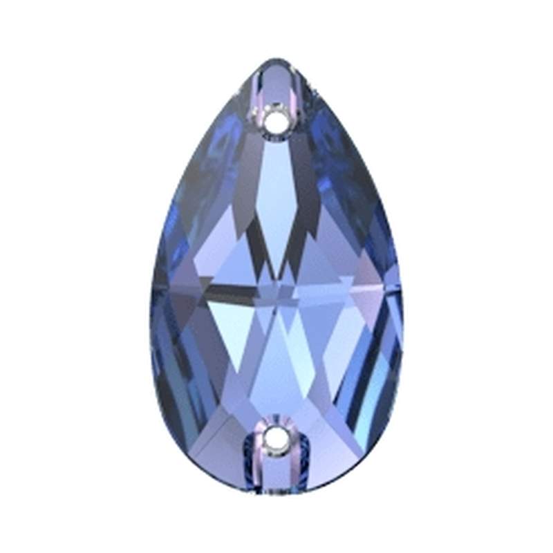 Swarovski Sew-on Crystals 3230 28 x 17 mm Aquamarine Vitrail Light