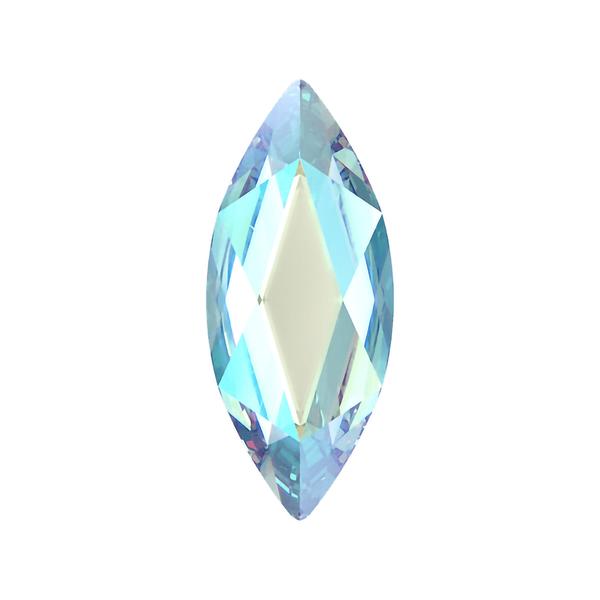 Swarovski Flatback Crystals 2201 14 x 6 mm Aquamarine Shimmer F