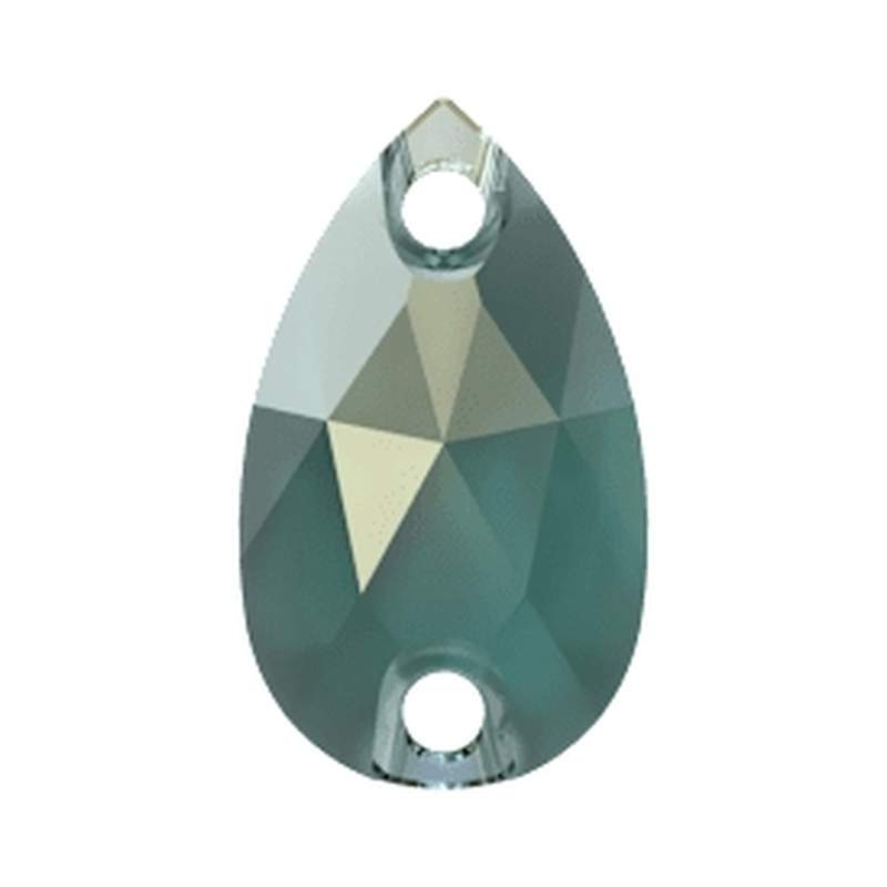 Swarovski Sew-on Crystals 3230 12 x 7 mm Emerald Blue Shade