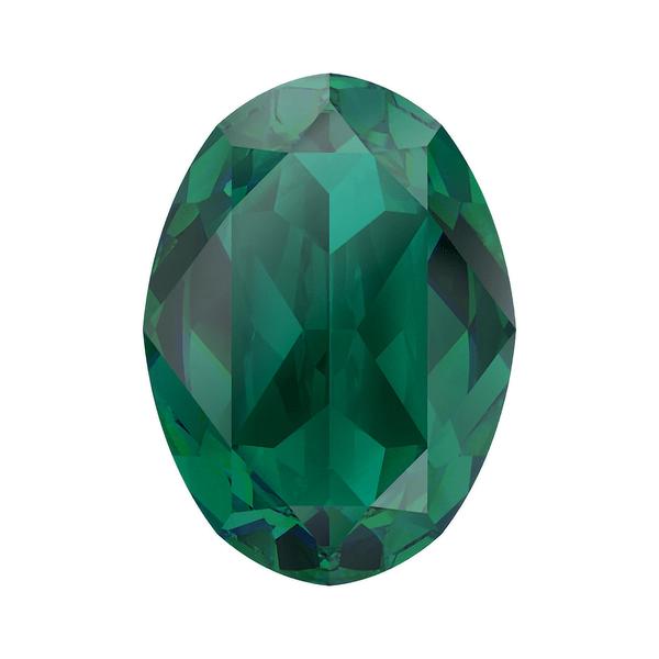 Swarovski Fancy Stones 4120 14 x 10 mm Emerald Ignite