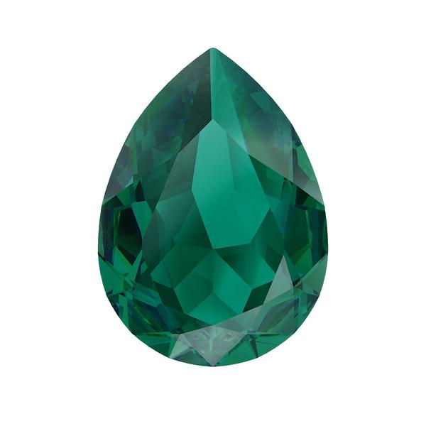 Swarovski Fancy Stones 4320 6 x 4 mm Emerald Ignite