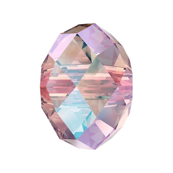 Swarovski Crystal Beads 5040 6 mm Light Rose Shimmer 2X