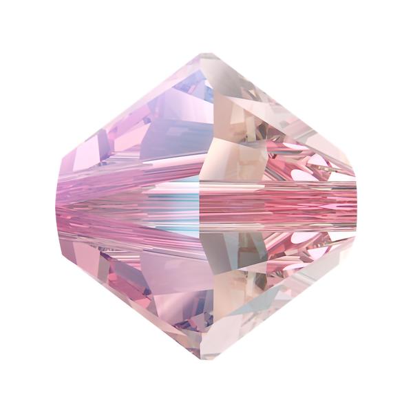 Swarovski Crystal Beads 5328 6 mm Light Rose Shimmer