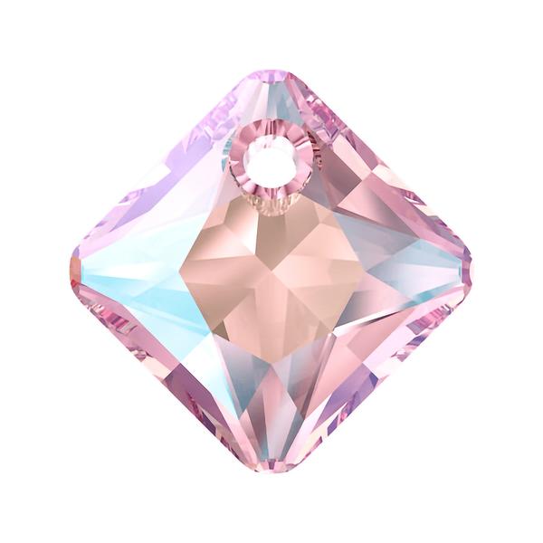 Swarovski Crystal Pendants 6431 9 mm Light Rose Shimmer