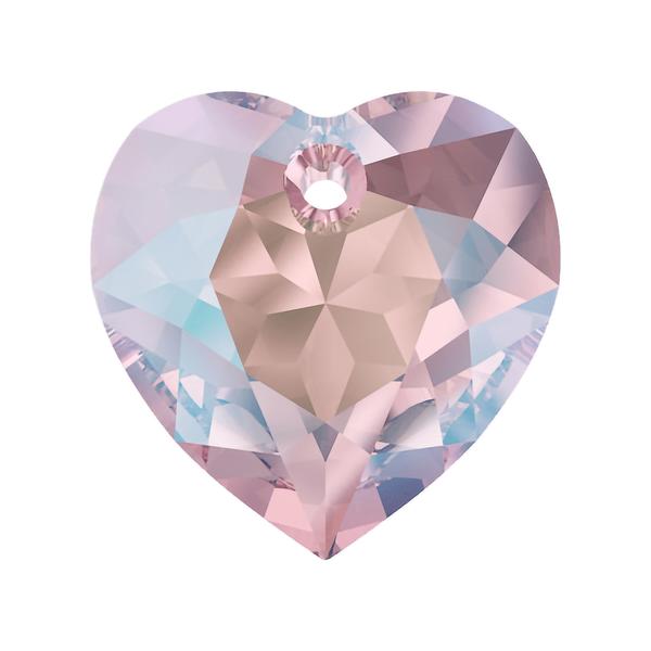 Swarovski Crystal Pendants 6432 14,5 mm Light Rose Shimmer